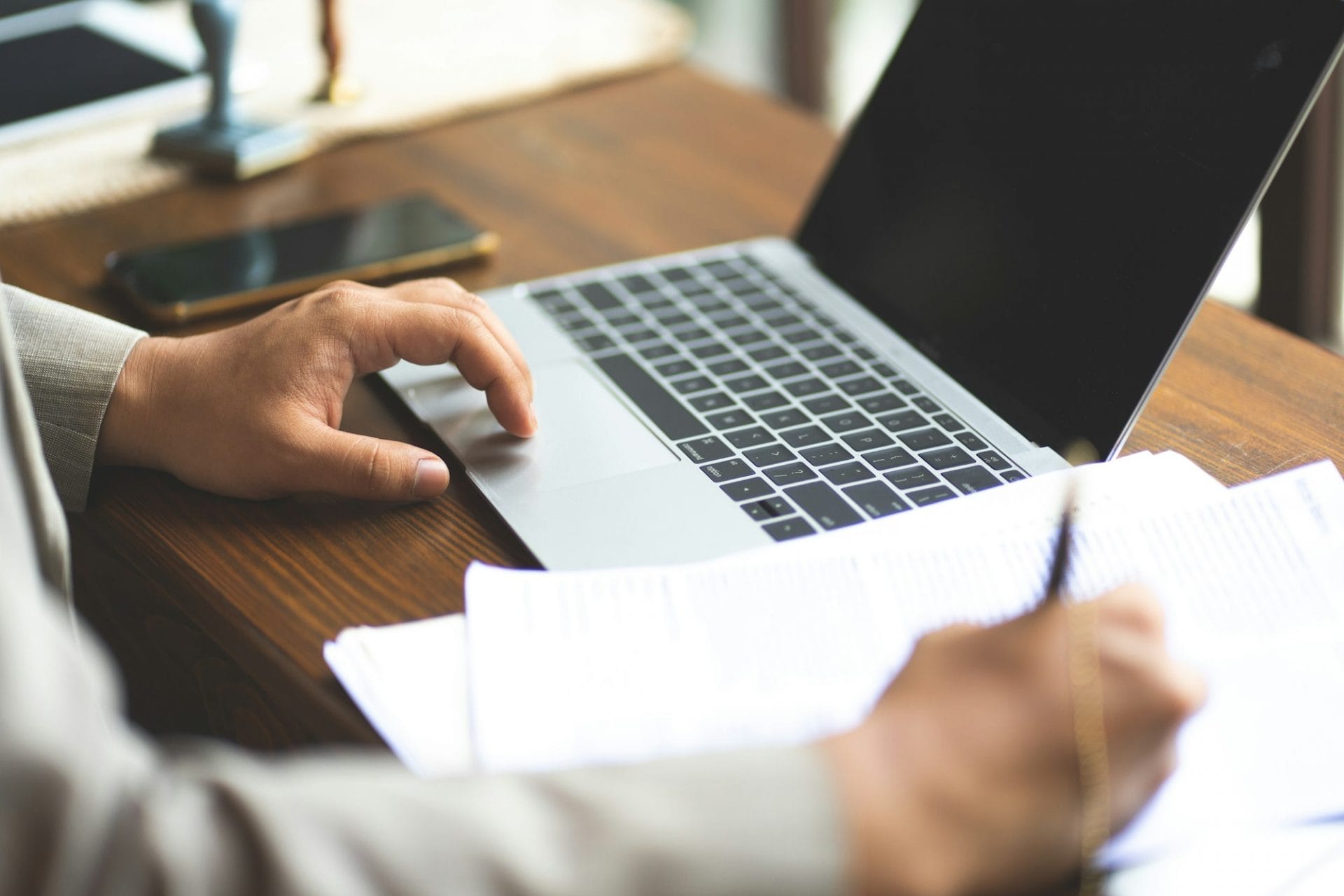 business approve and certificate concept, confirmation of business marketing document permit